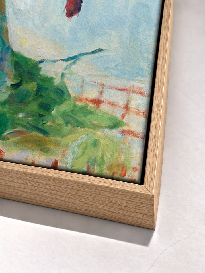 Fleurs Des Champs by Pierre Bonnard oak floater frame corner detail