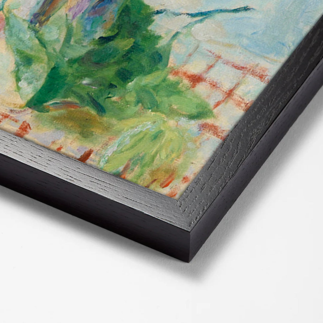 Fleurs Des Champs by Pierre Bonnard black stock paper frame corner detail