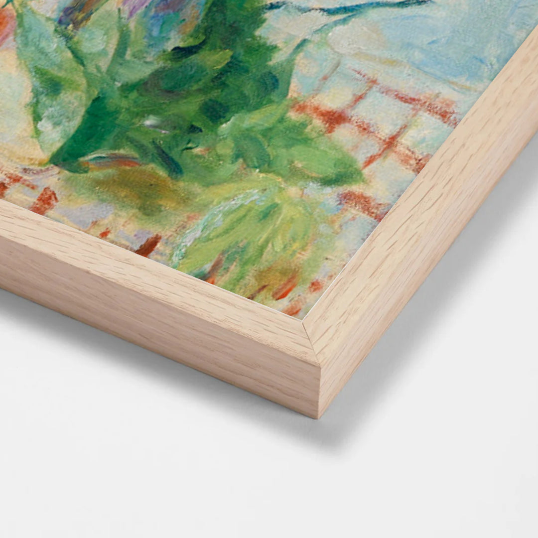 Fleurs Des Champs by Pierre Bonnard oak stock paper frame corner detail