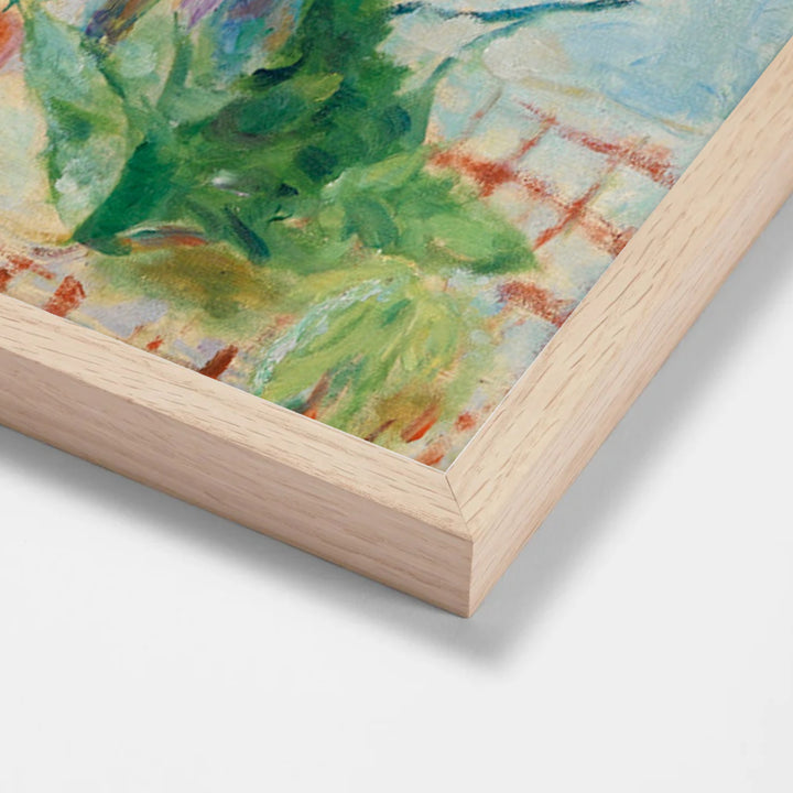 Fleurs Des Champs by Pierre Bonnard oak stock paper frame corner detail