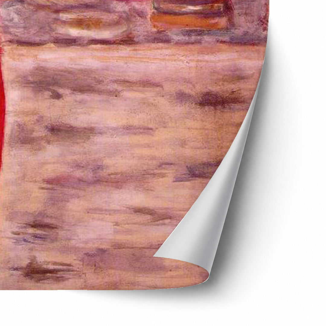 Fruit On The Red Carpet by Pierre Bonnard unframed paper print corner detail
