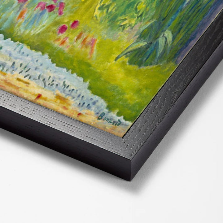 Garden Ca by Pierre Bonnard black stock paper frame corner detail