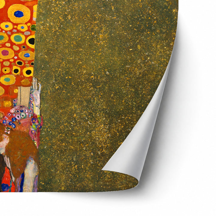 Hope II by Gustav Klimt unframed paper print corner detail