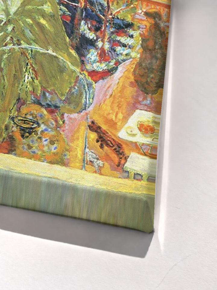 In Summer by Pierre Bonnard stretched canvas corner detail