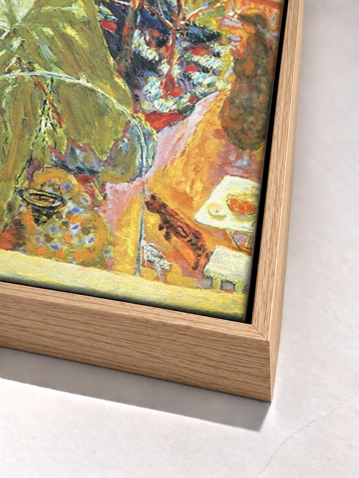 In Summer by Pierre Bonnard oak floater frame corner detail