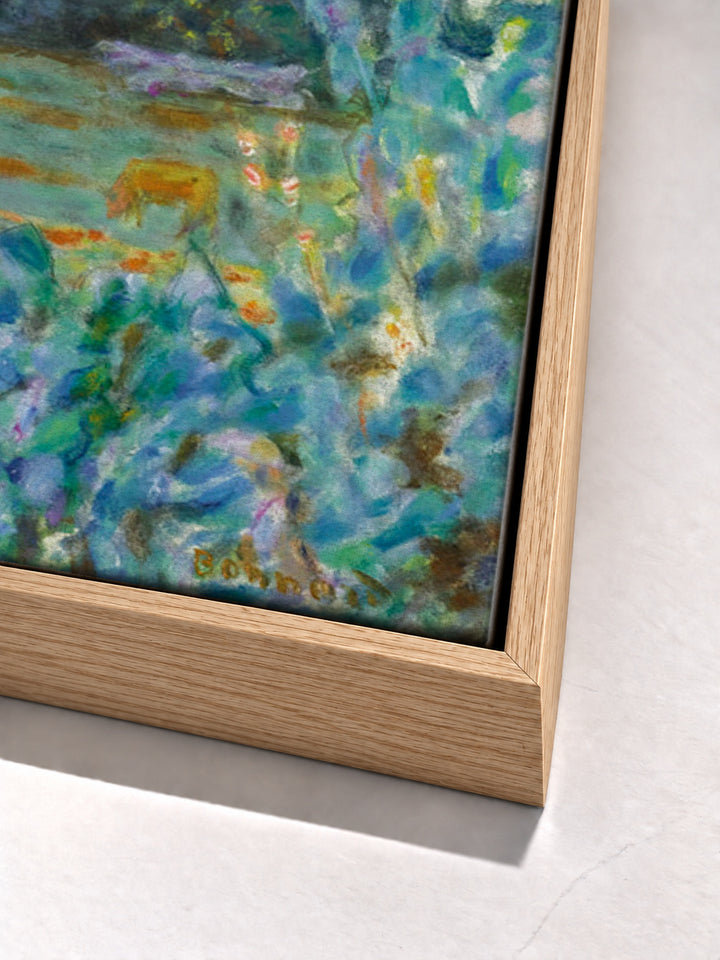 Jour Déclinant; Vernon, Le Soir by Pierre Bonnard oak floater frame corner detail