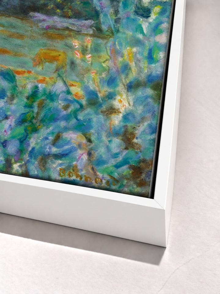 Jour Déclinant; Vernon, Le Soir by Pierre Bonnard white floater frame corner detail