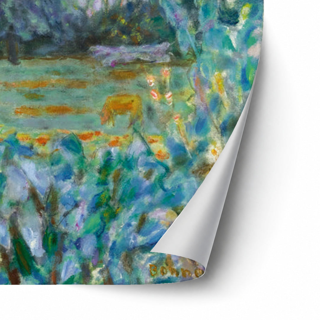 Jour Déclinant; Vernon, Le Soir by Pierre Bonnard unframed paper print corner detail