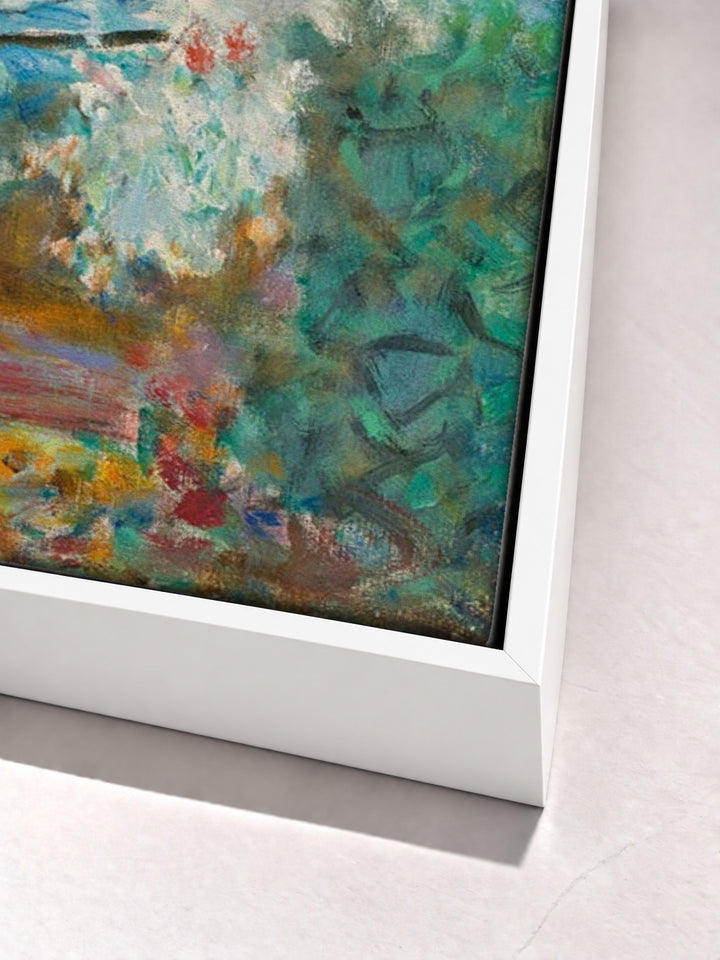 L'Amandier by Pierre Bonnard white floater frame corner detail