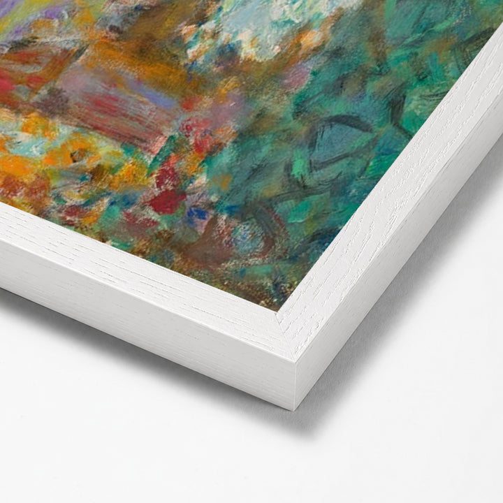 L'Amandier by Pierre Bonnard white stock paper frame corner detail