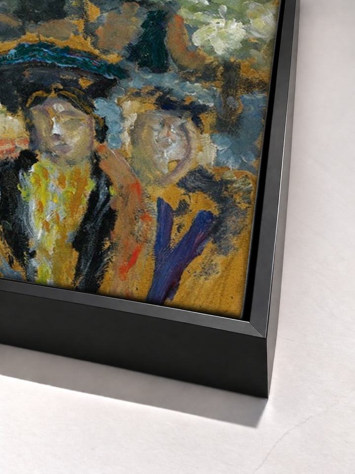 L'Arc De Triomphe by Pierre Bonnard black floater frame corner detail