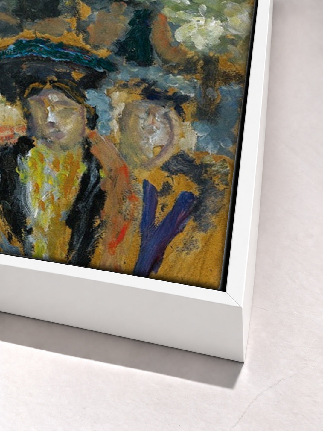 L'Arc De Triomphe by Pierre Bonnard white floater frame corner detail