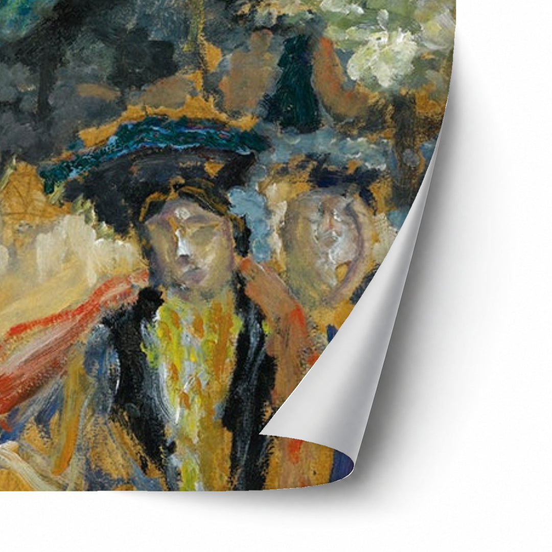 L'Arc De Triomphe by Pierre Bonnard unframed paper print corner detail