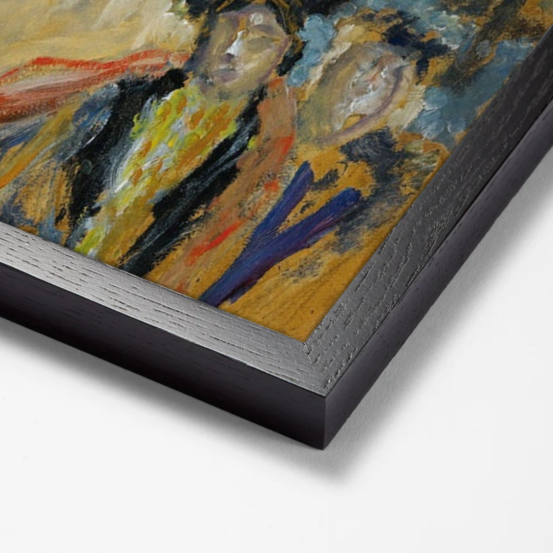 L'Arc De Triomphe by Pierre Bonnard black stock paper frame corner detail