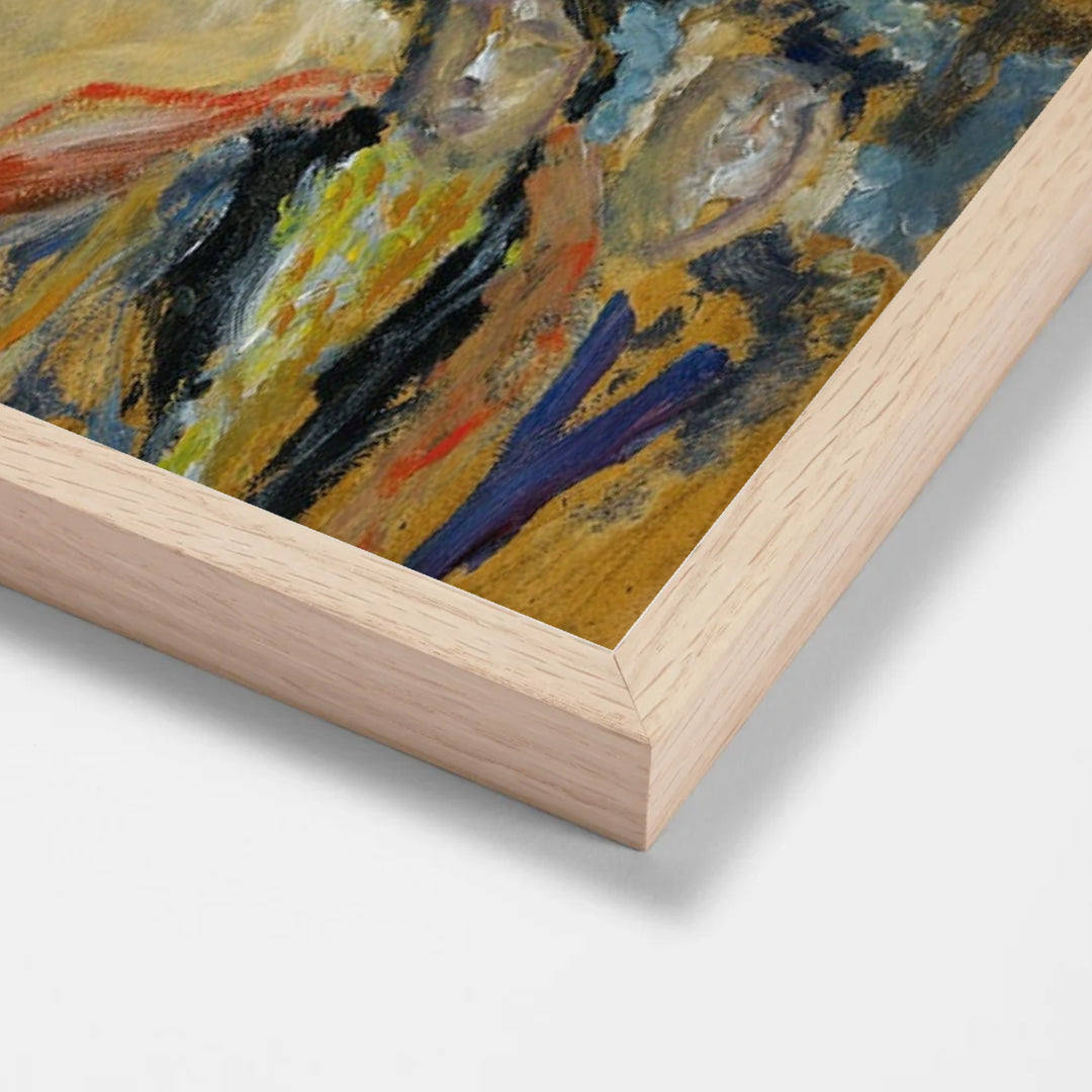 L'Arc De Triomphe by Pierre Bonnard oak stock paper frame corner detail