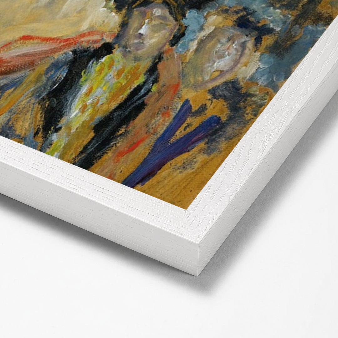 L'Arc De Triomphe by Pierre Bonnard white stock paper frame corner detail