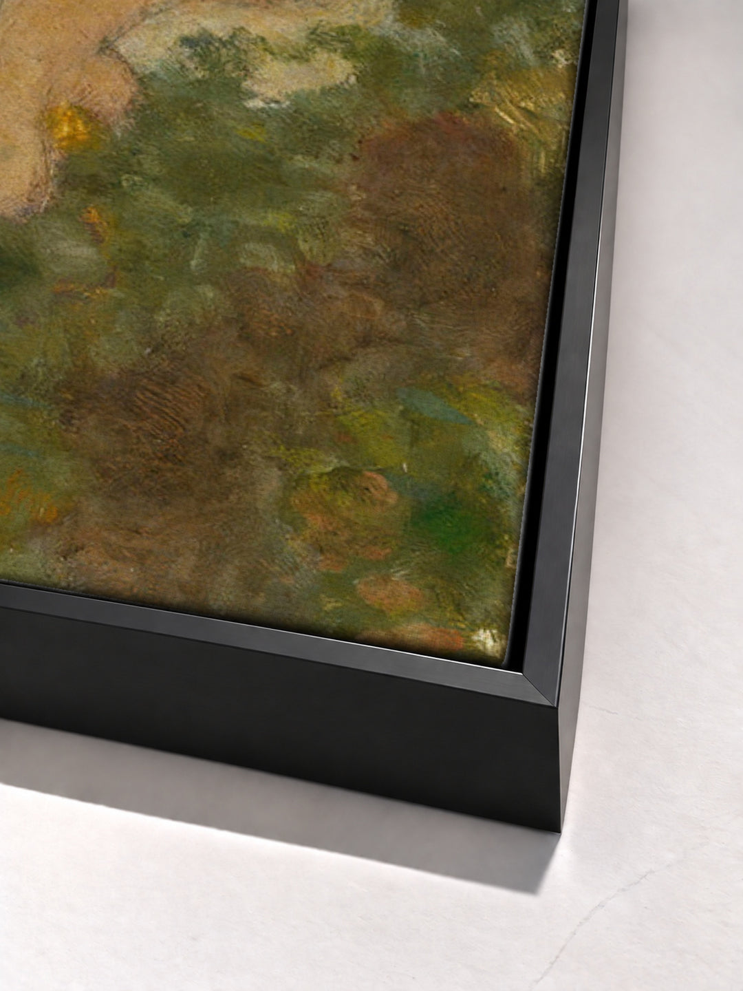 La Baignade by Pierre Bonnard black floater frame corner detail