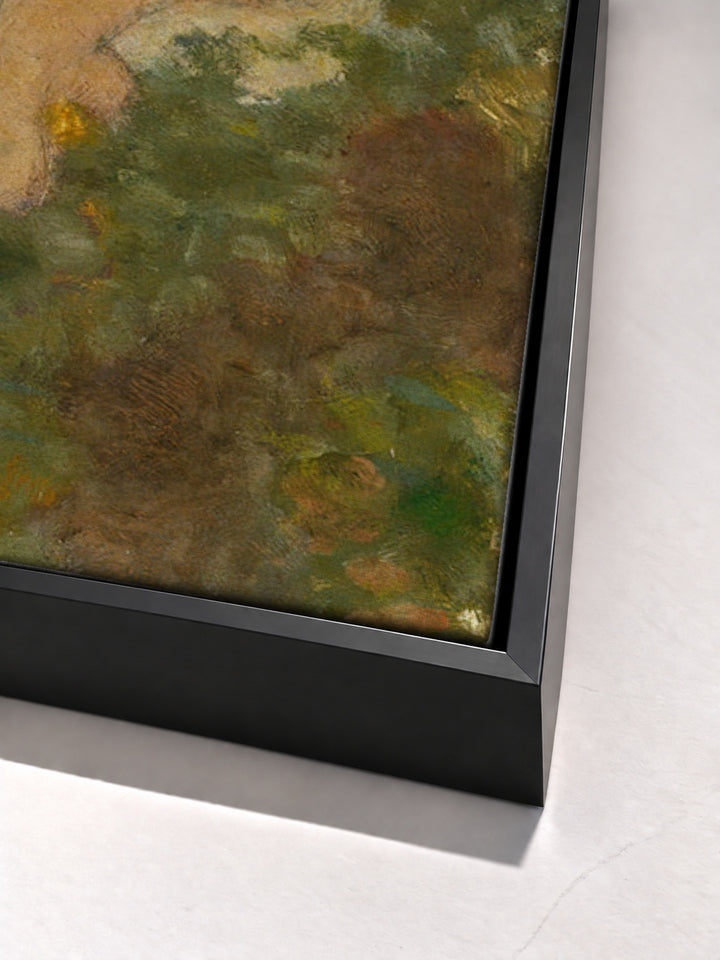 La Baignade by Pierre Bonnard black floater frame corner detail