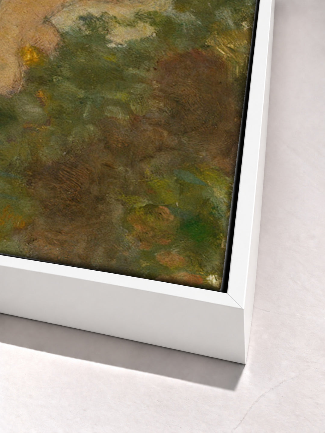 La Baignade by Pierre Bonnard white floater frame corner detail