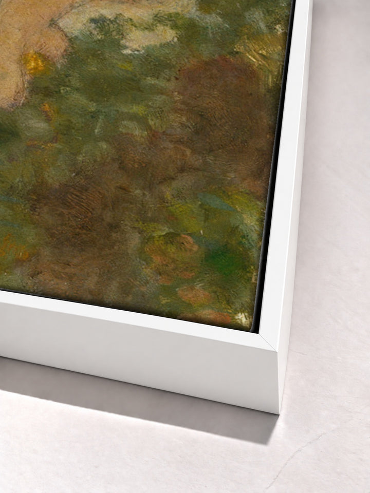 La Baignade by Pierre Bonnard white floater frame corner detail
