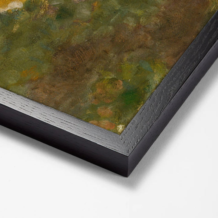 La Baignade by Pierre Bonnard black stock paper frame corner detail