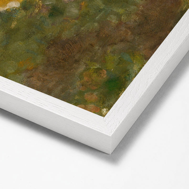 La Baignade by Pierre Bonnard white stock paper frame corner detail