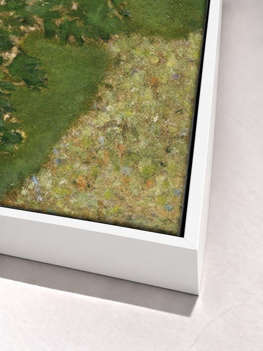 La Charmille by Pierre Bonnard white floater frame corner detail