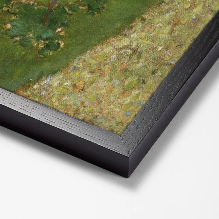 La Charmille by Pierre Bonnard black stock paper frame corner detail