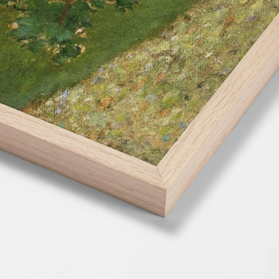 La Charmille by Pierre Bonnard oak stock paper frame corner detail