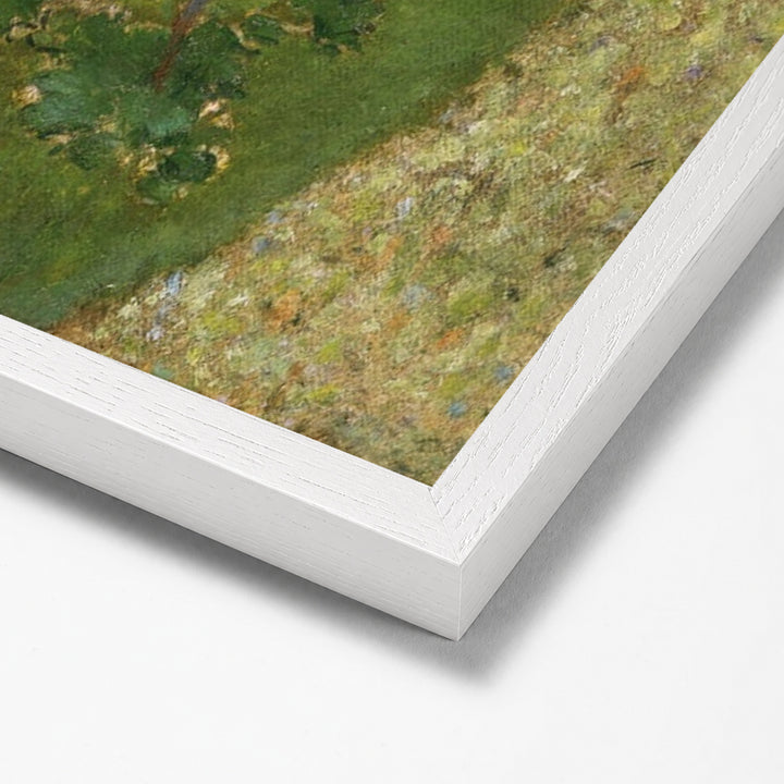 La Charmille by Pierre Bonnard white stock paper frame corner detail