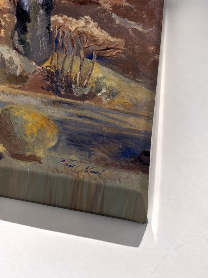 Landscape of the Moon's First Quarter by Paul Nash stretched canvas corner detail