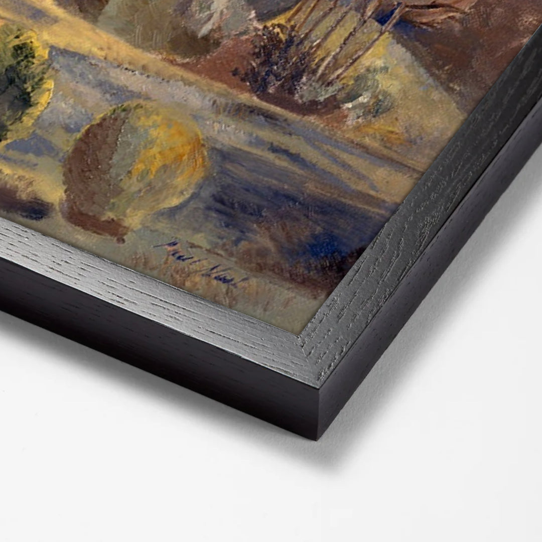 Landscape of the Moon's First Quarter by Paul Nash black stock paper frame corner detail