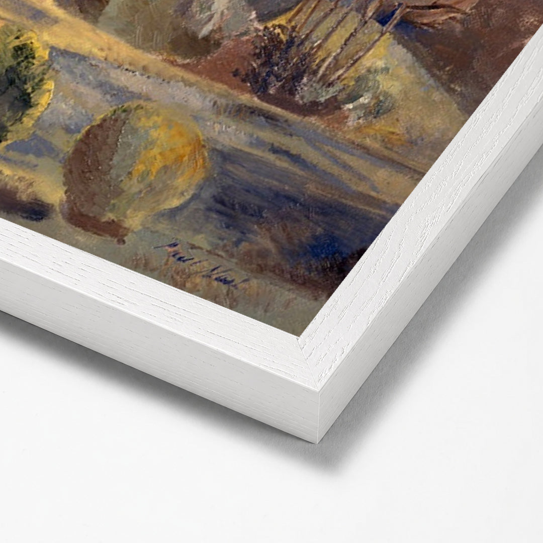 Landscape of the Moon's First Quarter by Paul Nash white stock paper frame corner detail