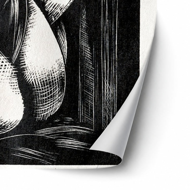 Leda by Paul Nash unframed paper print corner detail
