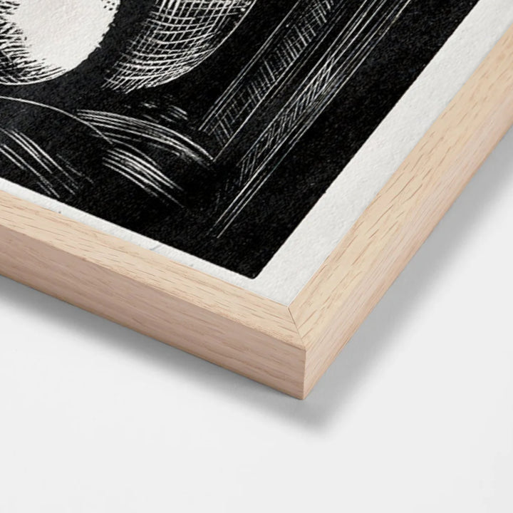 Leda by Paul Nash oak stock paper frame corner detail