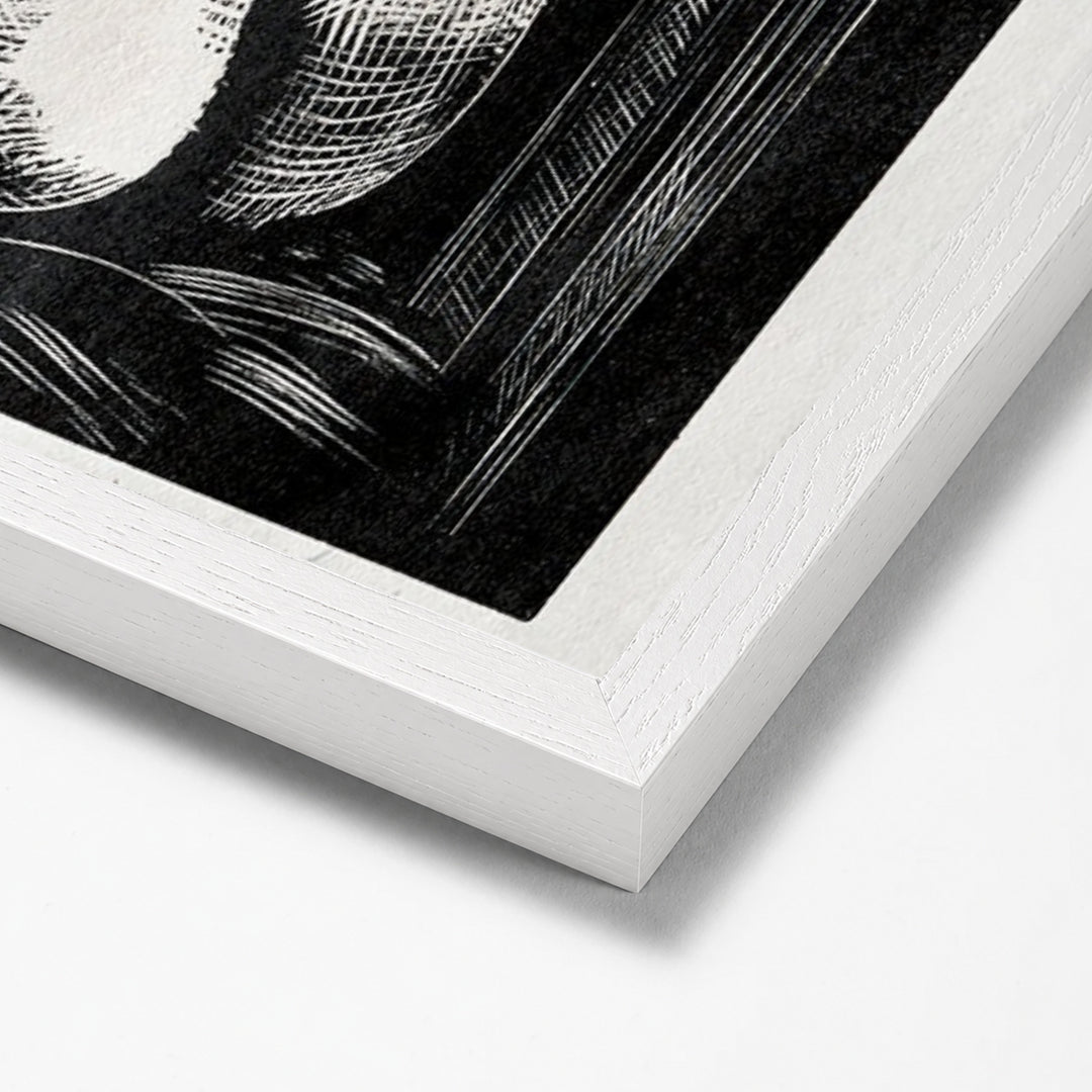 Leda by Paul Nash white stock paper frame corner detail