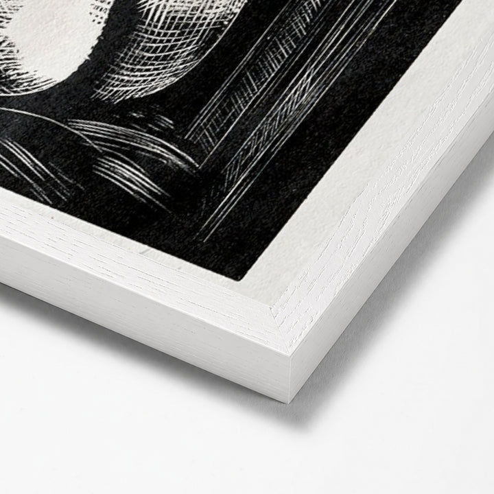 Leda by Paul Nash white stock paper frame corner detail