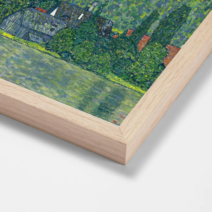 Litzlberg am Attersee by Gustav Klimt oak stock paper frame corner detail