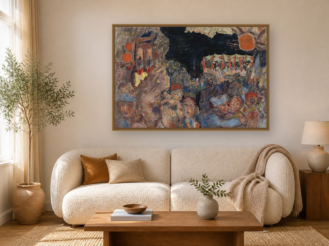 Armistice by Pierre Bonnard framed wall art print in a living room