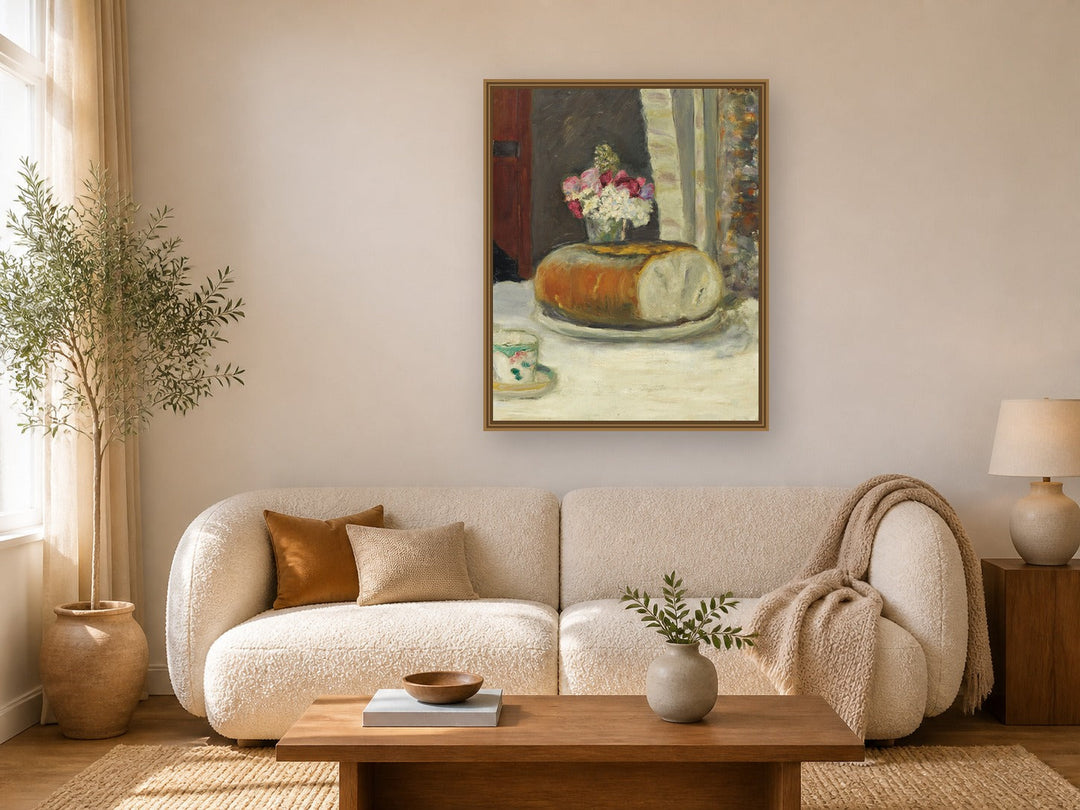 Coin De Table by Pierre Bonnard framed wall art print in a living room