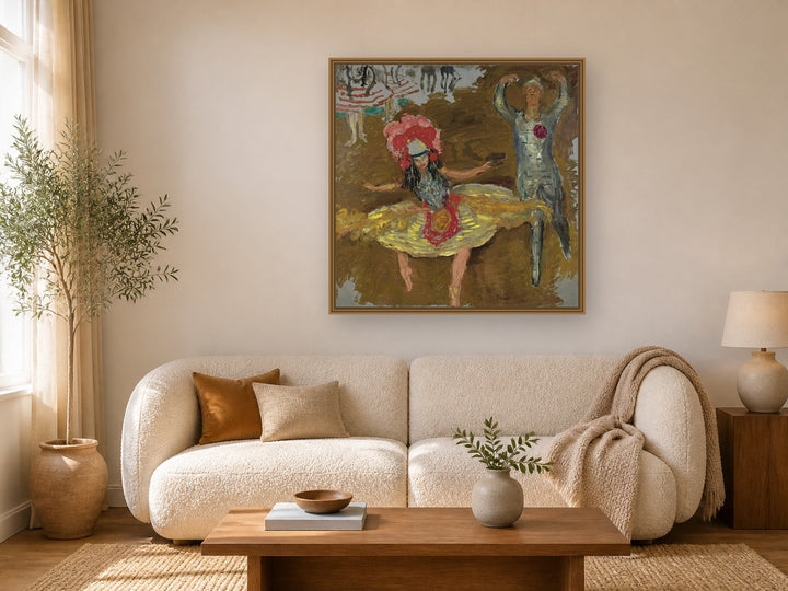 Danseurs by Pierre Bonnard framed wall art print in a living room