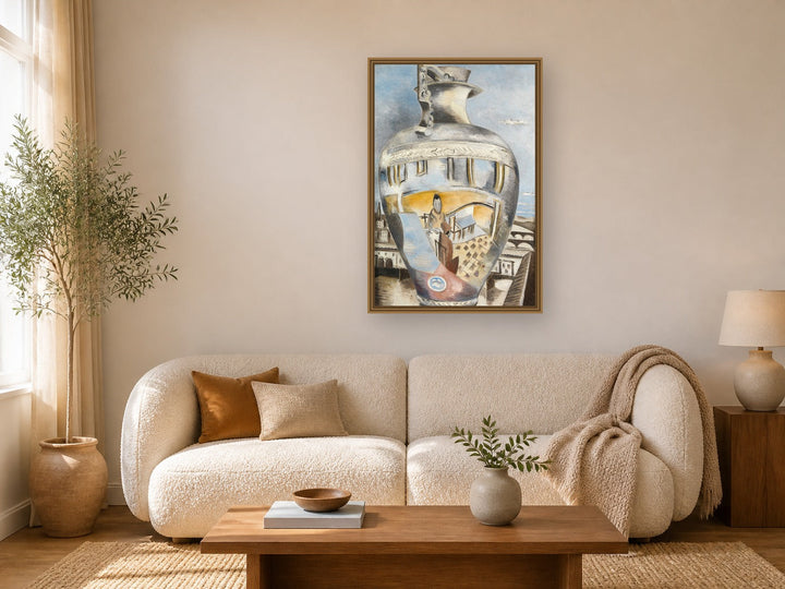 Souvenir of Florence by Paul Nash framed wall art print in a living room
