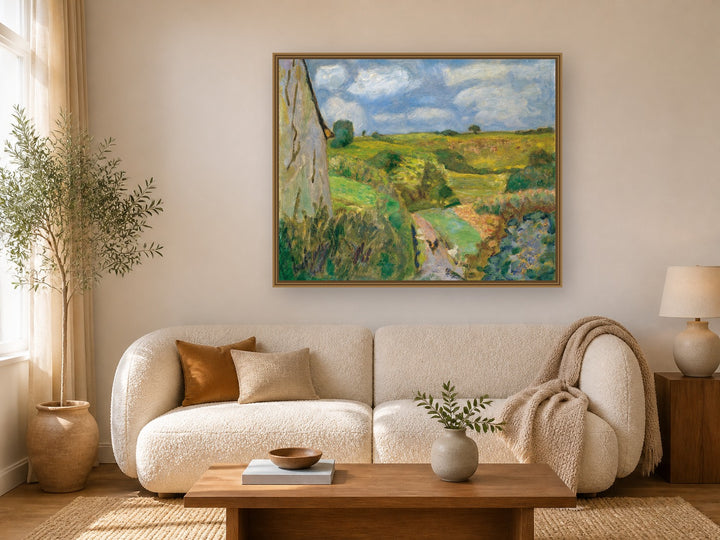 The Dipping Path by Pierre Bonnard framed wall art print in a living room