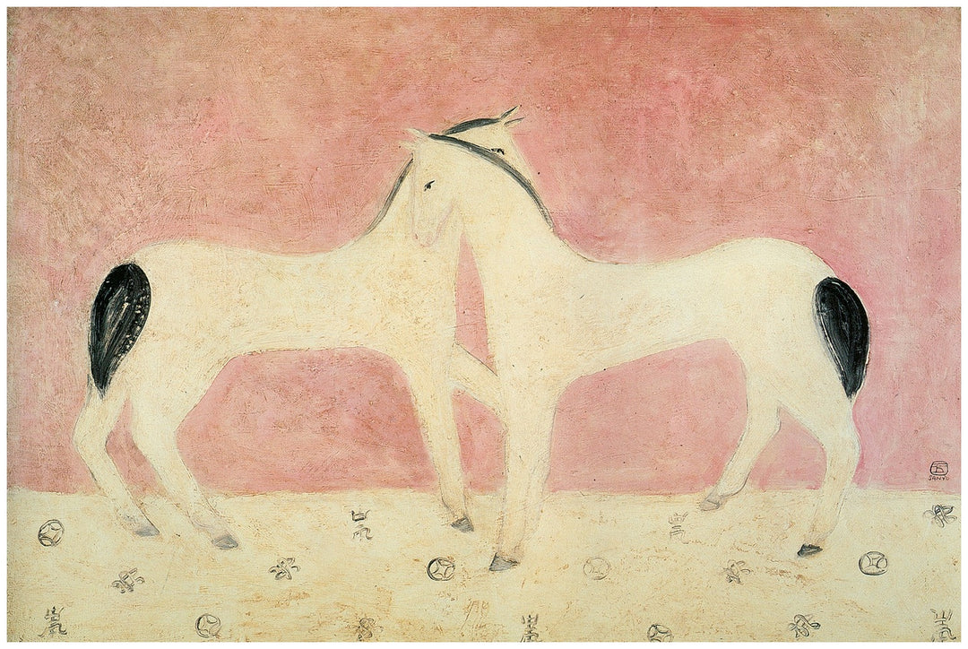 Two Horses by Sanyu wall art print