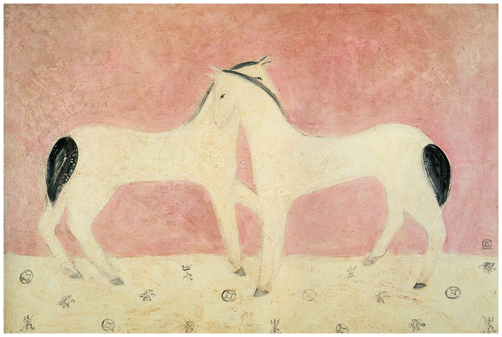 Two Horses by Sanyu wall art print