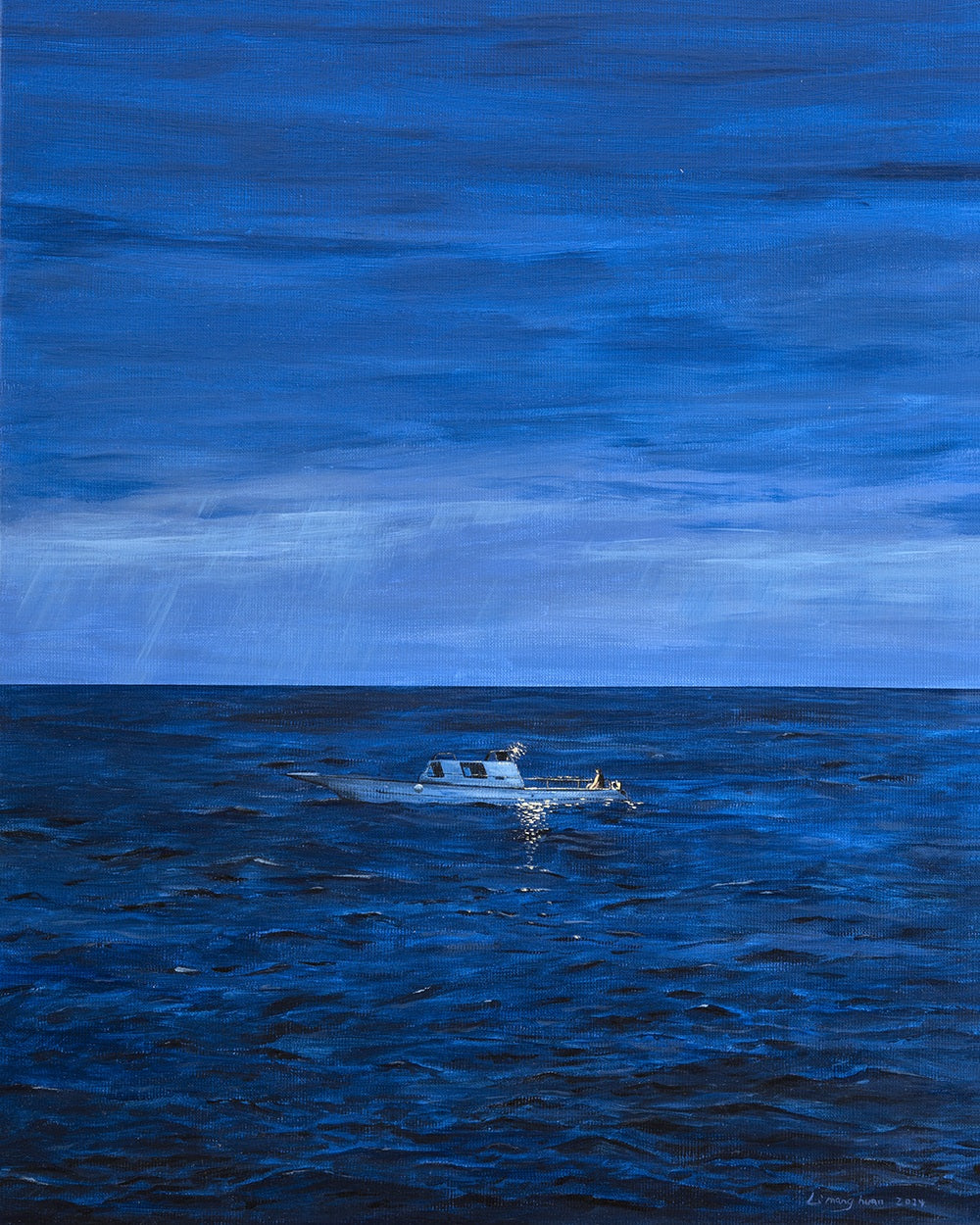 Blue Crossing by Manghuan Li, customizable artist wall art print from 905Print