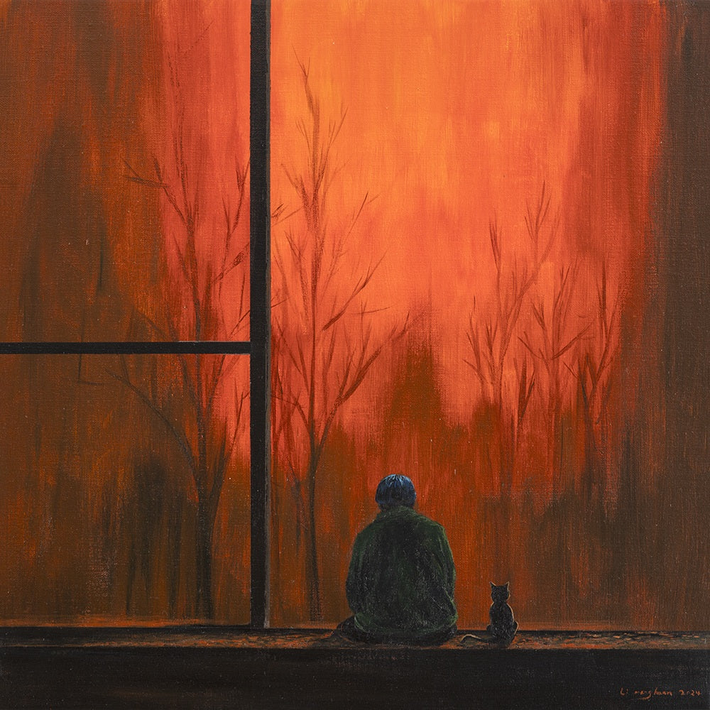 Orange Room by Manghuan Li, customizable artist wall art print from 905Print