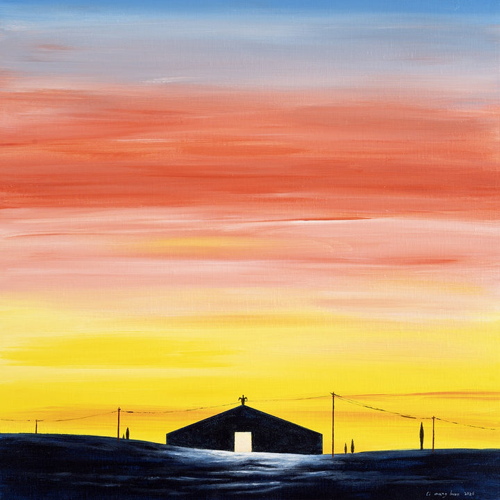 Sunset Track by Manghuan Li, customizable artist wall art print from 905Print