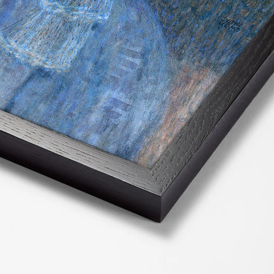 Marie Henneberg by Gustav Klimt black stock paper frame corner detail