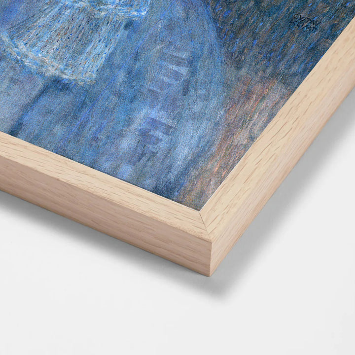 Marie Henneberg by Gustav Klimt oak stock paper frame corner detail
